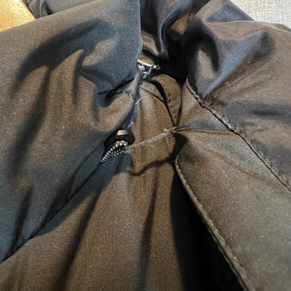 LL Bean Down Puffer Long Jacket Women's PXL Black Parka Detachable Hood - Picture 11 of 14